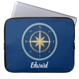Housse Pour Ordinateur Portable Compas nautique