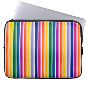 Housse Pour Ordinateur Portable Conception de bandes verticales colorées