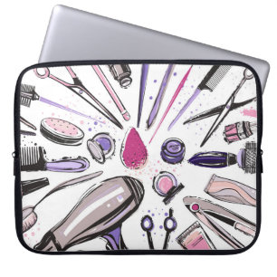 Housse Pour Ordinateur Portable Conception de cercle de maquillage