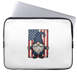 Housse Pour Ordinateur Portable Conception de chemise de drapeau vintage Gnome pat