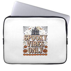 Housse Pour Ordinateur Portable Conception de chemise Halloween vintage Spooky Vib