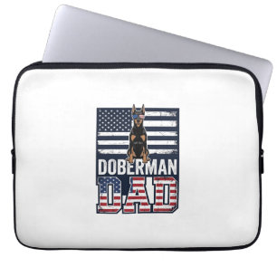 Housse Pour Ordinateur Portable Conception de chemise pour chien patriotique Dober