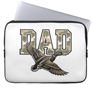 Housse Pour Ordinateur Portable Conception de chemise vectorielle Camo Papa Canard