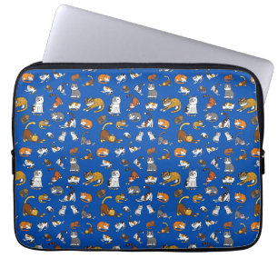 Housse Pour Ordinateur Portable conception de motif de chat mignon bleu pour les a
