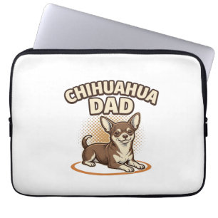 Housse Pour Ordinateur Portable Conception de papa Chihuahua Gravure vintage pour