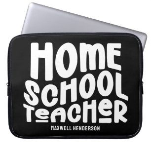 Housse Pour Ordinateur Portable Conception de texte pour enseignant d'école à domi