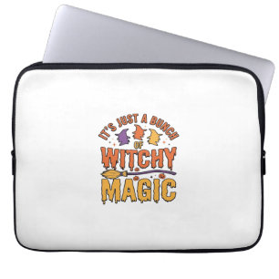 Housse Pour Ordinateur Portable Conception de typographie Halloween magique ensorc