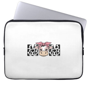 Housse Pour Ordinateur Portable Conception graphique de maman vache mignonne arc_1
