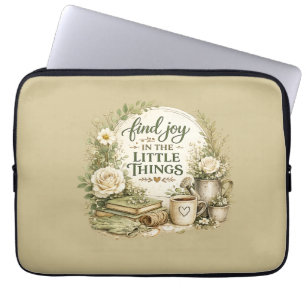 Housse Pour Ordinateur Portable Conception Inspirationnelle Cottagecore Florale Bo