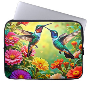 Housse Pour Ordinateur Portable Conception magique de colibri aux tons bijoux
