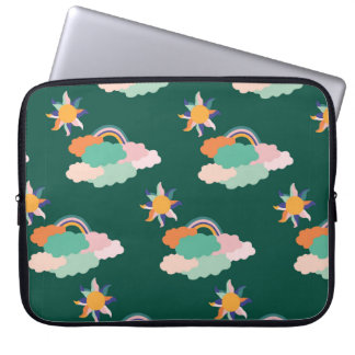 Housse Pour Ordinateur Portable Conception motif transparente avec nuages colorés 