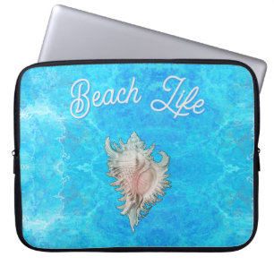 Housse Pour Ordinateur Portable Conch Shell "Beach Life"