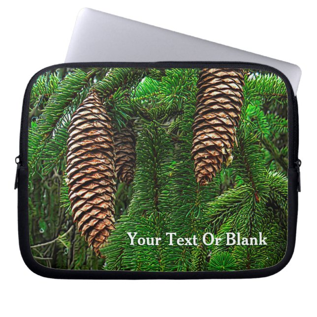 Housse Pour Ordinateur Portable Cônes Et Aiguilles (Devant)