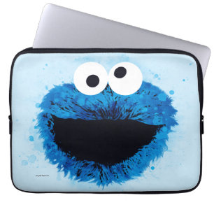 Housse Pour Ordinateur Portable Cookie Monster Tendance de l'aquarelle