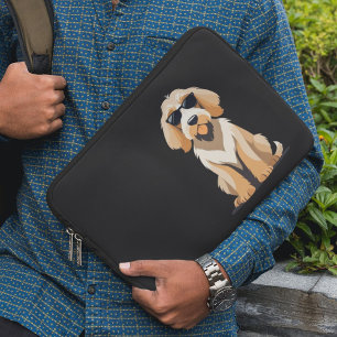 Housse Pour Ordinateur Portable Cool Otterhound with Sunnies
