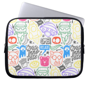 Housse Pour Ordinateur Portable Coque de doodle pour ordinateur portable et tablet