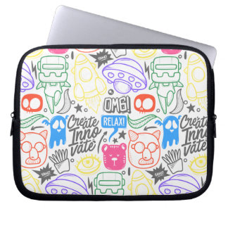 Housse Pour Ordinateur Portable Coque de doodle pour ordinateur portable et tablet