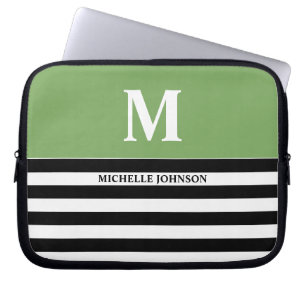 Housse Pour Ordinateur Portable Coque d'ordinateur portable noir vert pour femmes