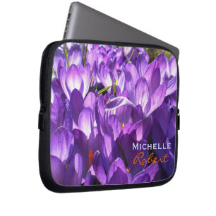 Housse Pour Ordinateur Portable Coque d'ordinateur portable Purple Crocus *Personn