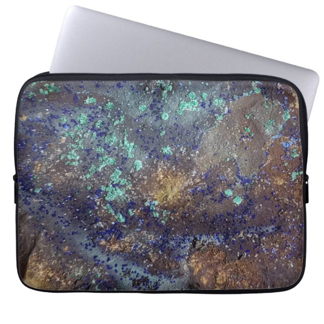 Housse Pour Ordinateur Portable Coque électronique Azurite et Malachite (Devant)