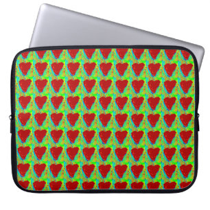 Housse Pour Ordinateur Portable coque motif de coeur rouge
