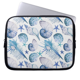 Housse Pour Ordinateur Portable Coquilles d'aquarelle
