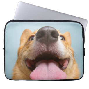 Housse Pour Ordinateur Portable Corgi très heureux des images de Getty