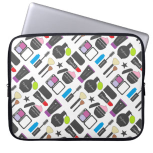 Housse Pour Ordinateur Portable Cosmétique de maquillage funky Motif de collage