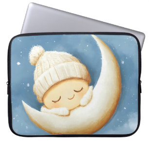Housse Pour Ordinateur Portable Cosy Knit Nap Creson Moon