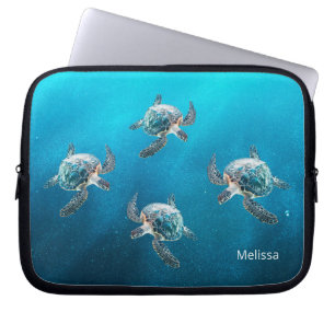 Housse Pour Ordinateur Portable Côte des tortues 3D