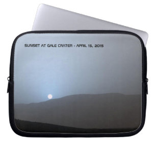Housse Pour Ordinateur Portable Coucher de soleil bleu martien