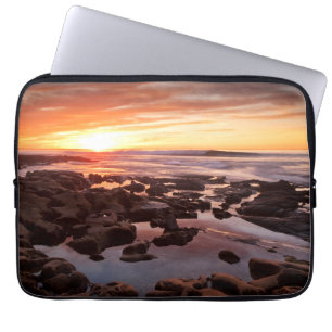 Housse Pour Ordinateur Portable Coucher de soleil sur les bassins de marée
