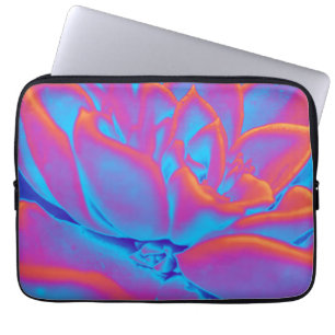 Housse Pour Ordinateur Portable Couleur arc-en-ciel plante Succulent