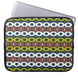 Housse Pour Ordinateur Portable Couleur sans couture motif aux formes ovales en Af