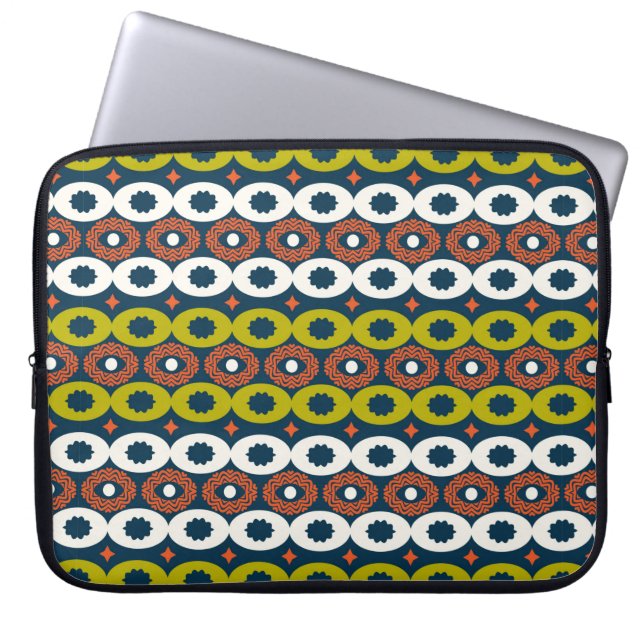 Housse Pour Ordinateur Portable Couleur sans couture motif aux formes ovales en Af (Devant)