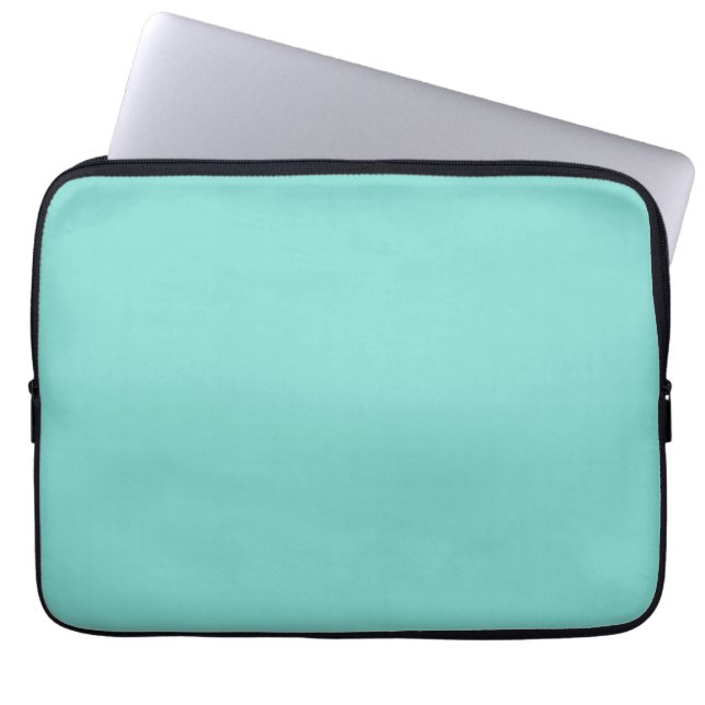 Housse Pour Ordinateur Portable Couleur solide : Turquoise Aqua (Devant)