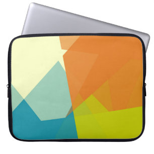 Housse Pour Ordinateur Portable Couleurs modernes rétro géométrique #11