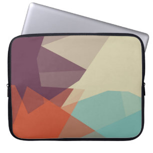 Housse Pour Ordinateur Portable Couleurs Rétro Modernes Géométrique #17