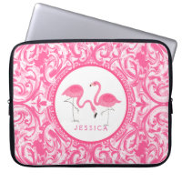 Couper Paire De Flamants roses Roses Avec Des Fils