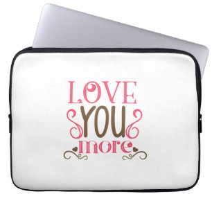 Housse Pour Ordinateur Portable Couple Cadeau Aimez-Vous Plus