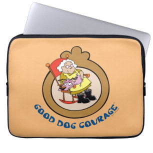 Housse Pour Ordinateur Portable Courage du chien lâché Good Dog Courage