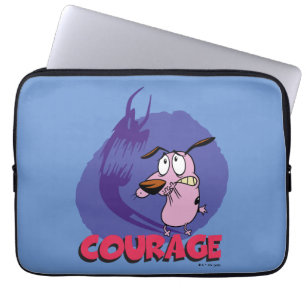 Housse Pour Ordinateur Portable Courage the Cowardly Dog   Shadow Graphic