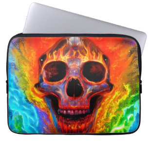 Housse Pour Ordinateur Portable Crâne couleur