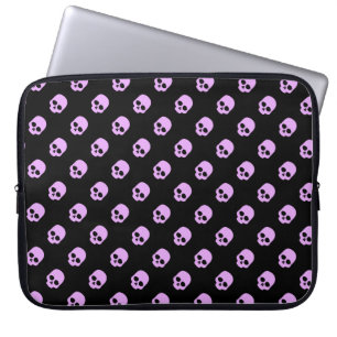 Housse Pour Ordinateur Portable Crânes roses mignons de Goth