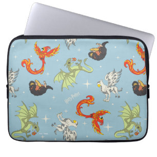 Housse Pour Ordinateur Portable Créatures Magiques Motif Vintage