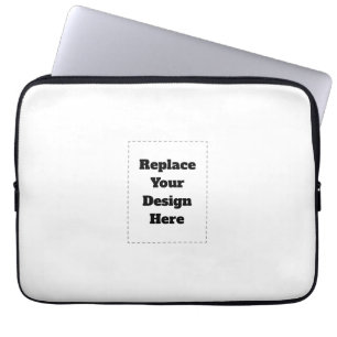 Housse Pour Ordinateur Portable Créez votre propre blanc