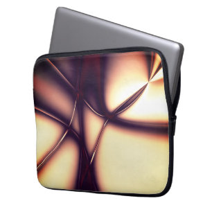 Housse Pour Ordinateur Portable Crème beige brûlée sous une ligne claire ressemble