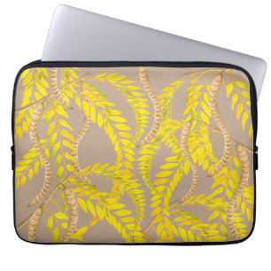Housse Pour Ordinateur Portable Criquet de miel sur un manteau de portable