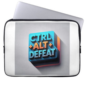 Housse Pour Ordinateur Portable "Ctrl+Alt+Defeat" tongue-in-cheek