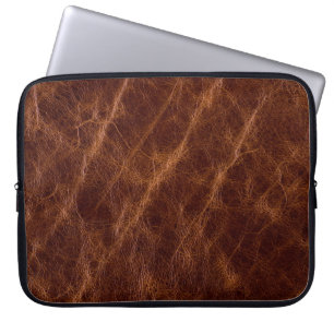 Housse Pour Ordinateur Portable cuir Brown textulibération, texture, abstrait, acc